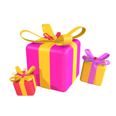 Santa Gifts 3D Ilustration