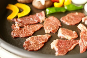 おいしい牛肉の焼肉