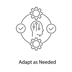 Adapt as Needed Icon. Vector Icon Design