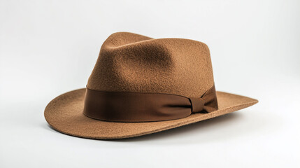 brown hat