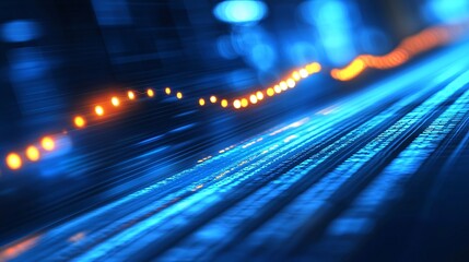 An analytics dashboard powered by SaaS solutions to streamline enterprise decision-making Stock Photo with side copy space