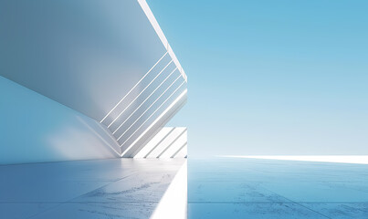 Fototapeta premium Minimal architectural space