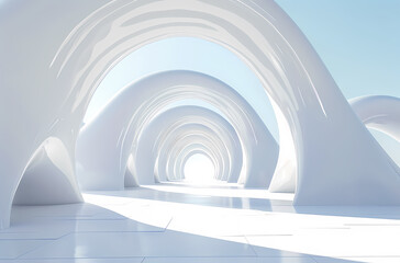 Obraz premium Minimal architectural space