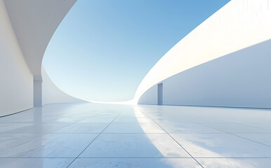 Obraz premium Minimal architectural space