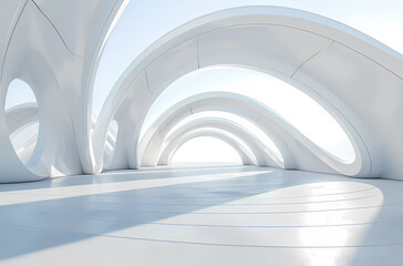 Obraz premium Minimal architectural space