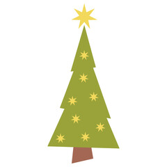 Cute Christmas Tree Vector