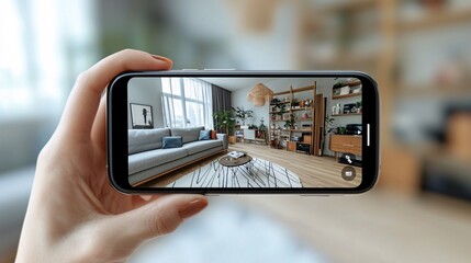 A creative agency developing AR apps for innovative marketing and branding strategies Stock Photo with side copy space