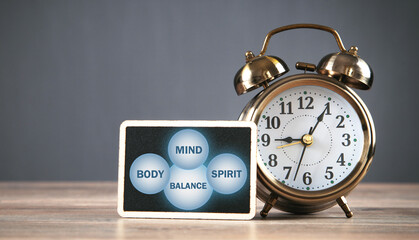 Body, mind, spirit balance. Health