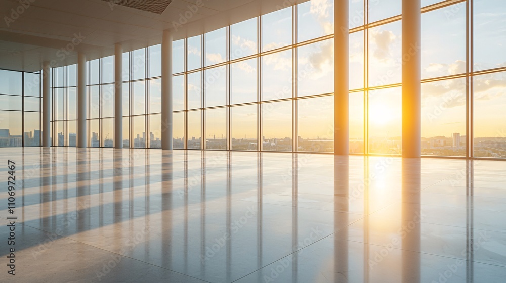 Poster A sustainable data center designed with energy-efficient cooling technologies Stock Photo with side copy space