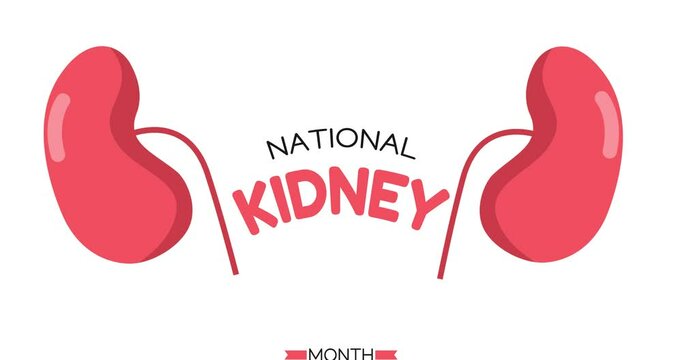national kidney month motion video, ideal for national kidney month celebration