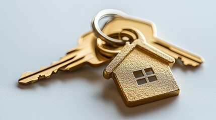 Golden House Keys Symbolize Home Ownership