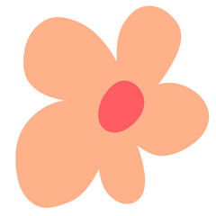 illustration of a flower shape element