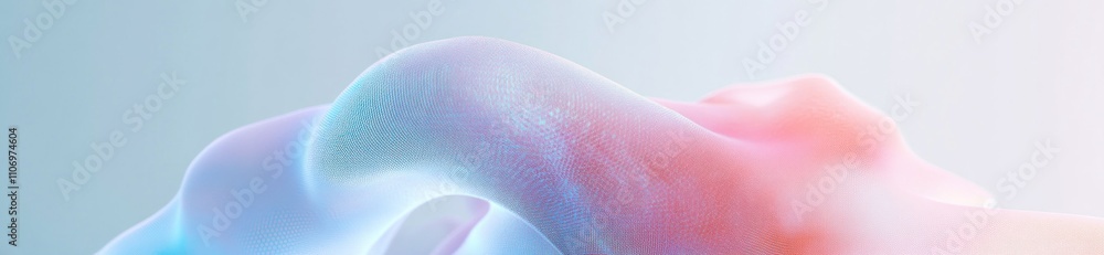 Poster Abstract fluid shapes in soft colors create a modern, artistic visual effect.
