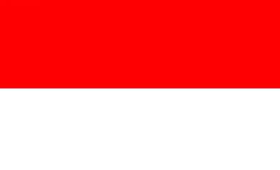 Fototapeta premium The Indonesian flag ,red and white with a transparan background