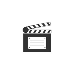 Director clapperboard icon isolated on transparent background
