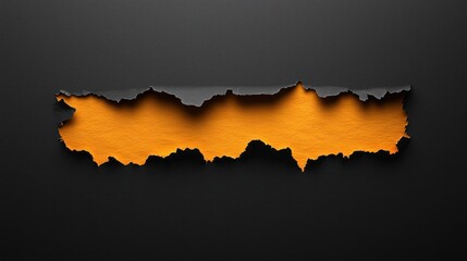 Torn Black Leather Revealing Orange Interior
