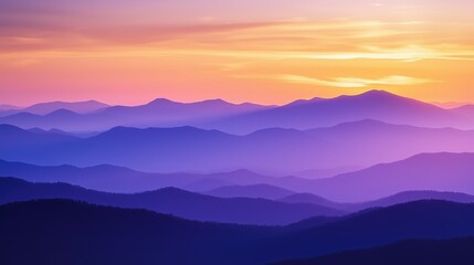 Obraz premium Breathtaking mountain landscape at dawn with vibrant colors and misty peaks