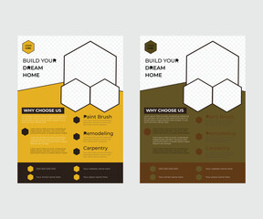 Creative Modern Real estate and professional home sale Flyer template design 