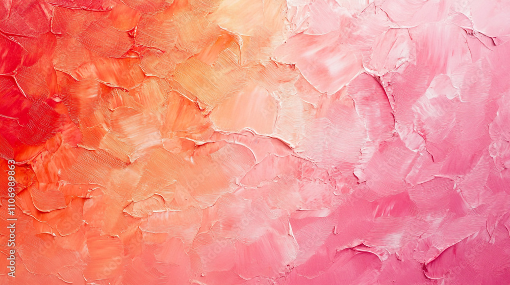 Poster abstract texture with warm hues blending from orange to pink creating a calming atmosphere