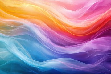 Obraz premium Abstract Gradient of Wavy Lines and Blending Colors