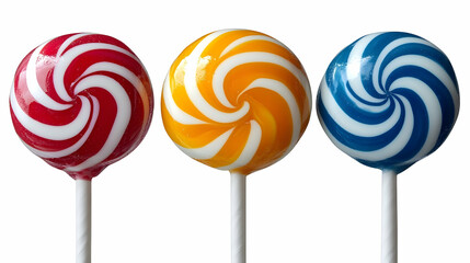 Swirled Lollipops: Colorful Candy Treats Delight
