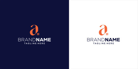 Creative House Logo Design Letter A, Design Inspiration, Illustration, Vector
