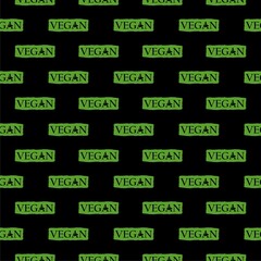 Fototapeta premium Vegan food diet icon isolated seamless pattern on black background