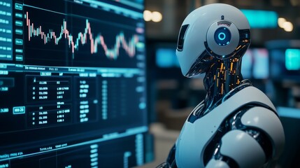 AI-Driven Stock Market Analysis with Innovative Technology Visuals