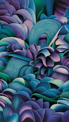 Obraz premium Beautiful abstract background in blue, purple and green color