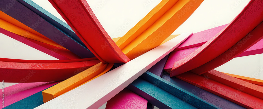 Aufkleber a colorful swirl of lines and colors that creates a sense of movement and energy. the image is abstr
