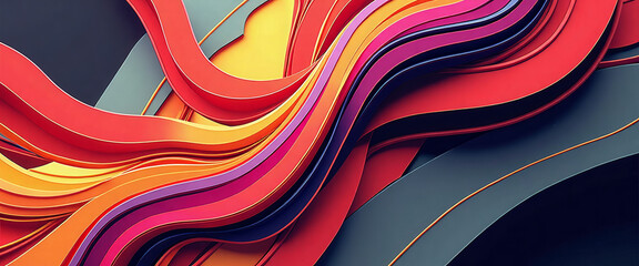 A colorful swirl of lines and colors that creates a sense of movement and energy. The image is abstract and open to interpretation, but it seems to convey a feeling of excitement and dynamism