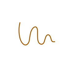 wavy brown line