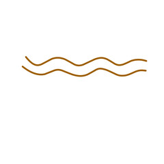 wavy brown line
