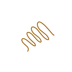 Fototapeta premium wavy brown line