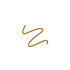 wavy brown line