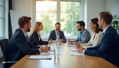 Obraz premium business team working together in office