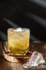 A moment of tranquility captured in a glass