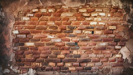Background texture of old brick wall.