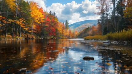 Fototapeta premium Scenic fall view