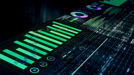 Futuristic network simulation blending AI, quantum physics, and deep learning, with a particle...