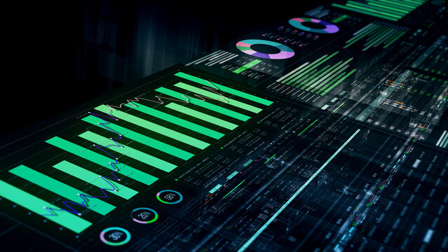 Futuristic network simulation blending AI, quantum physics, and deep learning, with a particle matrix analyzing data in a sleek, HUD-style interface