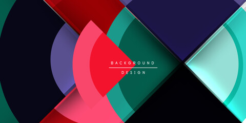 Obraz premium Target circle geometric abstract shapes. Vector Illustration For Wallpaper, Banner, Background, Card, Book Illustration, landing page