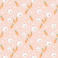seamless pattern with bunny