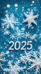 Christmas 2025 background with festive decoration, stars and candles. Christmas background with copyspace