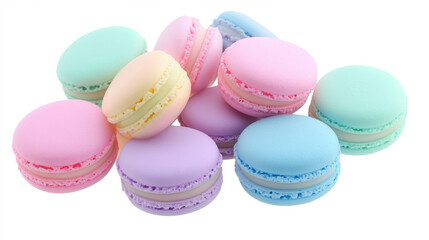 Obraz premium isolated pastel macarons