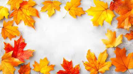 autumn leaves and fall foliage: a textured seasonal design