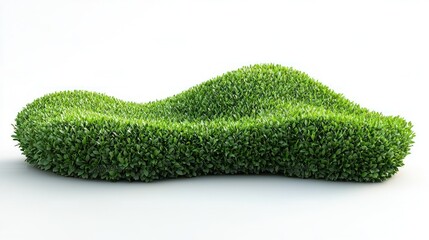 Lush Green Bush Shaped Like A Hill