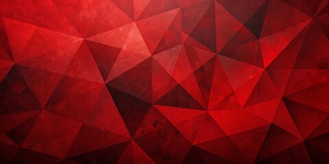 Naklejka premium Abstract Red Geometric Pattern Background with a Textured Effect