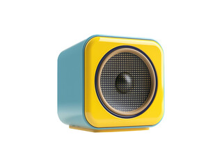 Small speaker isolated transparent background, PNG, generative ai,  