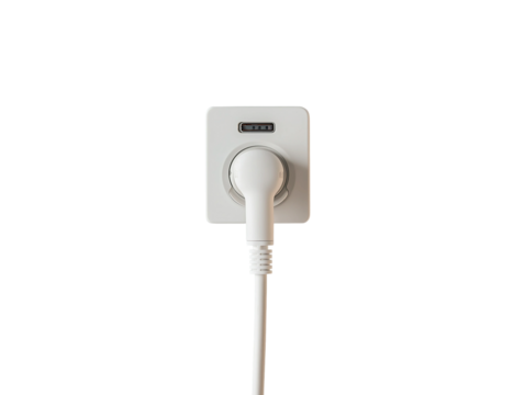 electric plug isolated on white background